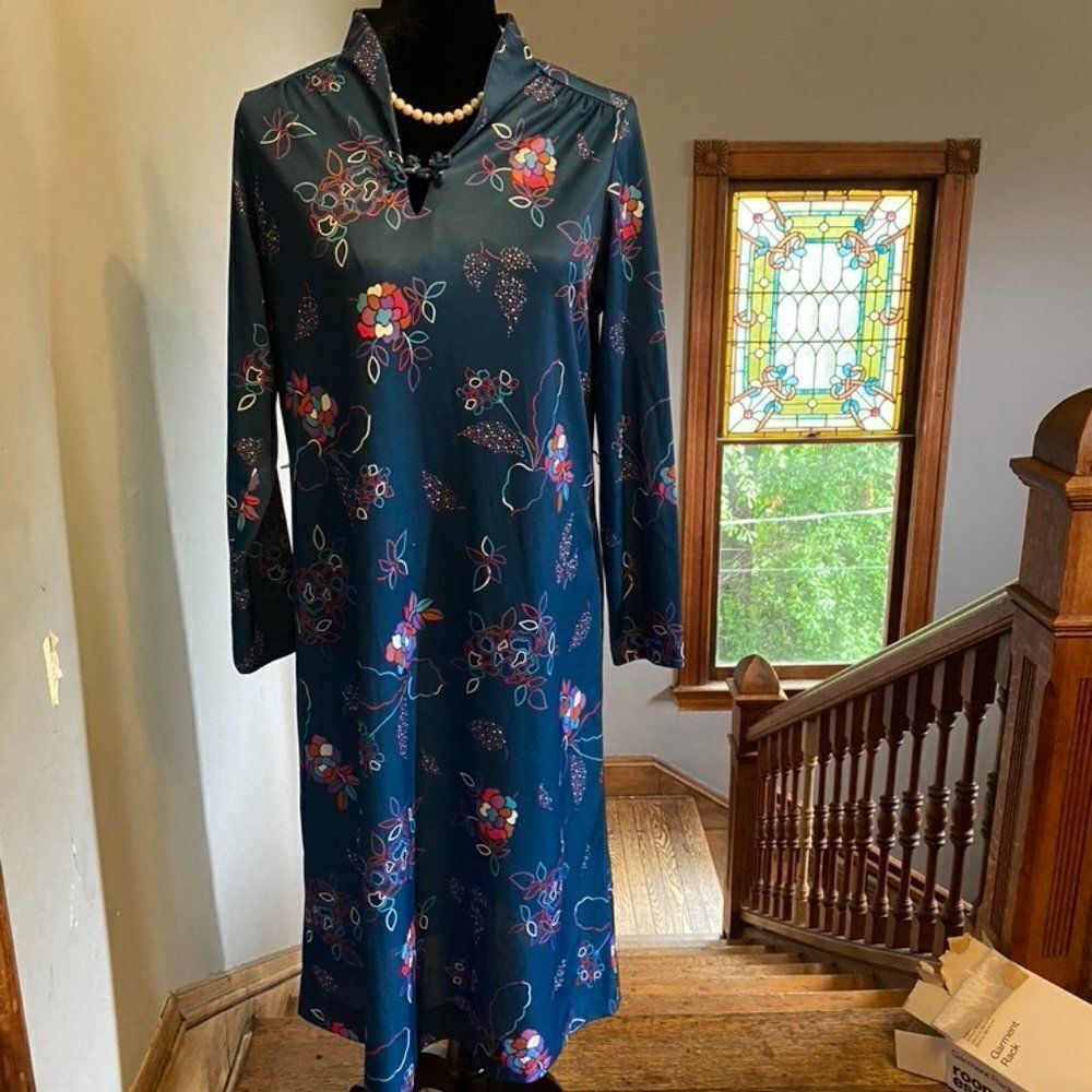 Cottagecore Vintage JCPenney Fashions House Dress 60s 70s Medium